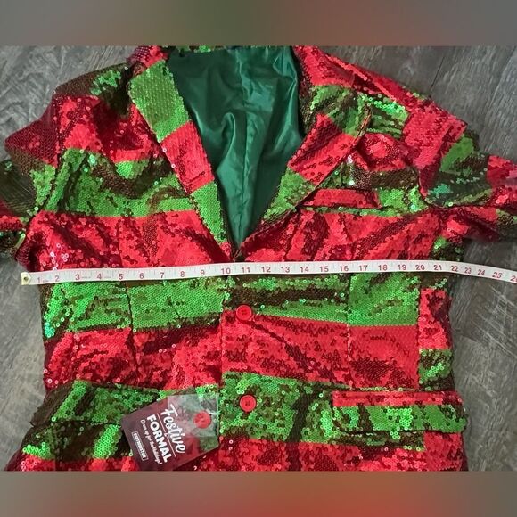 Suitmeister Christmas Sequin Blazer- Size XL - Picture 8 of 11